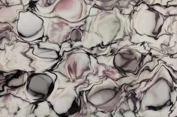 Technique Ebru. Futuristic element for bandana, neck scarf. For kerchief, tablecloth, textile, cotton fabric. Print for wallpaper, T-shirts, linens or wrapping. For tile. Marble background.