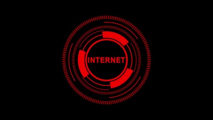 4K Abstract Circular Interface Representing Real Estate Investment Trust System