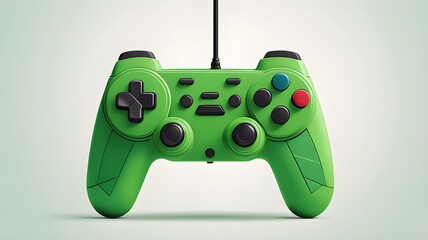 Minimalist joystick design with green color