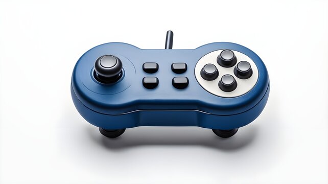 Dark blue retro joystick icon