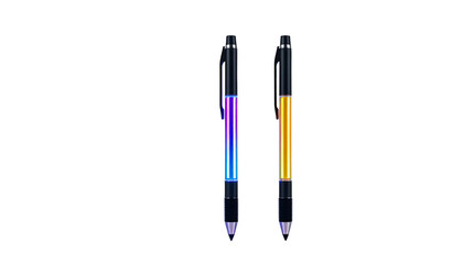 Elegant Pens Metallic Ballpoint Pens with Black Accents