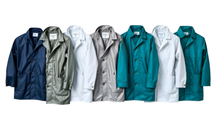 Collection of Colorful Raincoats for Fashion and Weather Protection