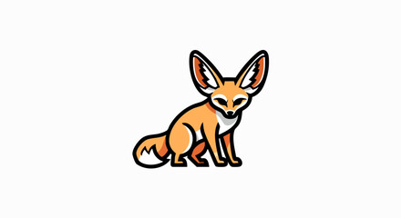 Fennec fox illustration