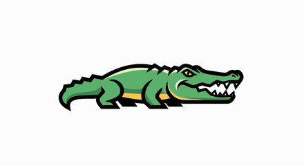 Fototapeta premium Crocodile graphic illustration