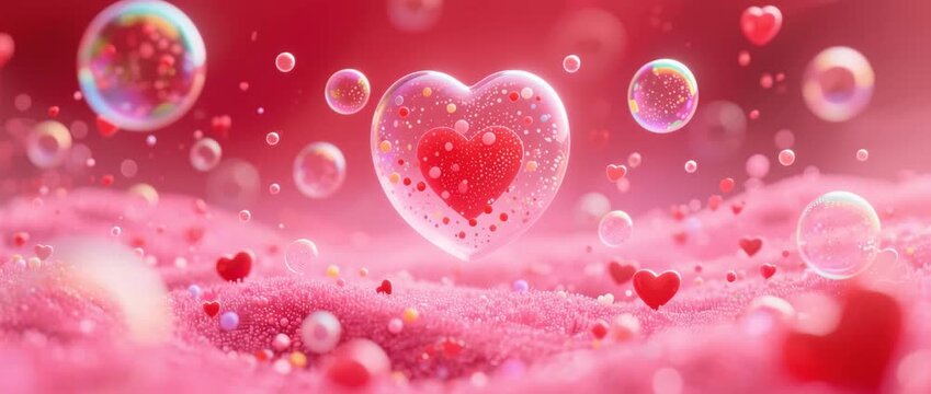 A bright red vector of red blood cells forms a vibrant heart, a symbol of love and romance, flowing through a vein