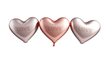 Heart Balloons for Valentine's Day Celebration