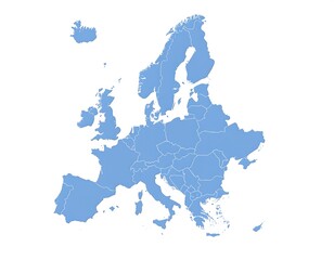 Obraz premium Simple map of Europe (2)