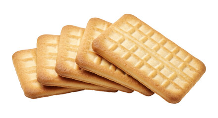 Isolated Square Biscuits