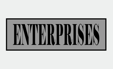DESIGN FOR "ENTERPRISES" VECTORS FOR MARKETING