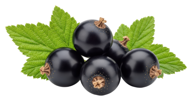 Isolated Black Currants