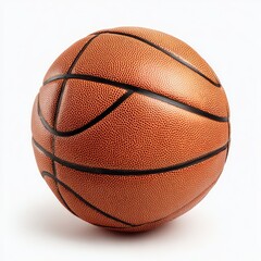 Close-up of a classic orange basketball