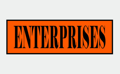 DESIGN FOR "ENTERPRISES" VECTORS FOR MARKETING