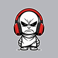 vector image of Dracula as a logo