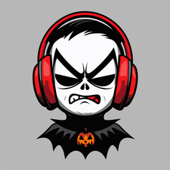 vector image of Dracula as a logo