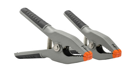 Isolated Two Spring Clamps