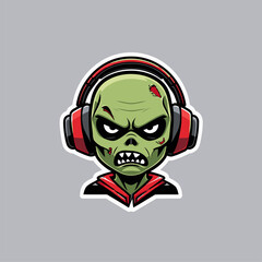 zombie vector image as a logo