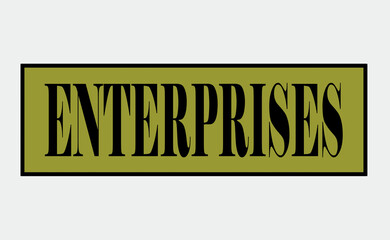 DESIGN FOR "ENTERPRISES" VECTORS FOR MARKETING