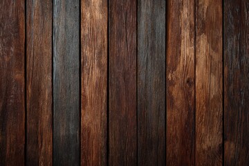 Close-up of weathered, dark brown wooden planks (4)