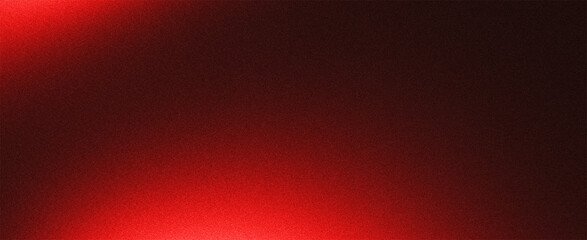 Abstract black and red gradient background enhanced with grainy noise texture, retro glowing blur and light leak effects © Mohammad