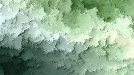Abstract green and white textured swirls
