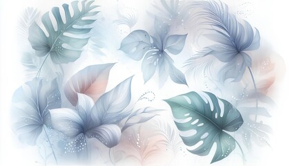Fototapeta premium feather on blue background
