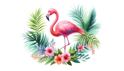 pink flamingo bird