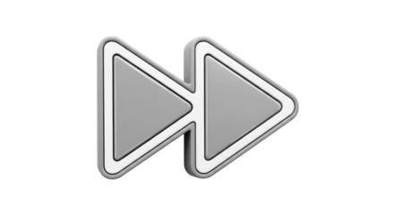 Isolated Fast Forward Symbol