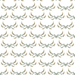 Delicate wildflower pattern creating a seamless design of nature’s beauty and charm