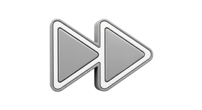 Isolated Fast Forward Symbol