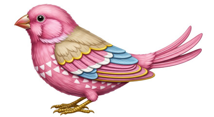 Isolated Pink Bird