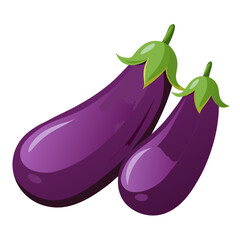 eggplant isolated on white background