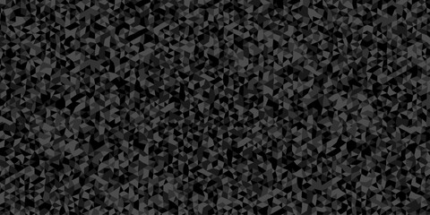Fototapeta premium Seamless geometric pattern square shapes low polygon backdrop background. Abstract geometric wall tile and metal cube background triangle wallpaper. Gray and black polygonal background. 