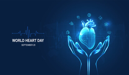 Heart pulse and heartbeat. world heart day. health care medical focus heartbeat for checking the function of the patient heart. modern simple design for medical apps, websites and hospital. vector.