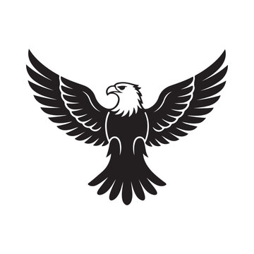 Eagle Silhouette Vector Illustration Design