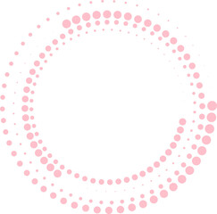 Halftone spiral dynamic pink tech dots