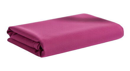 Isolated Folded Fuchsia Fabric
