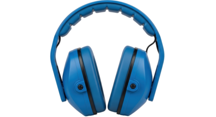 Isolated Blue Earmuffs