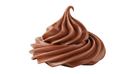 Isolated Chocolate Swirl