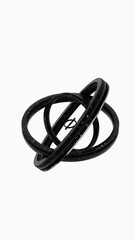 Abstract Black Rings Sculpture
