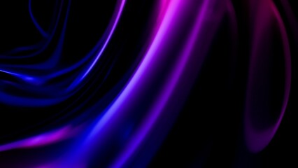 Abstract Colorful Waves in Dark Background
