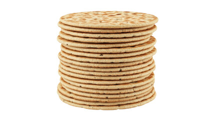 Isolated Stack of Crackers