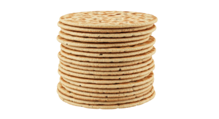 Isolated Stack of Crackers