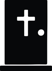 Illustrator Vector Doorway to Heaven religion faith concept silhouette