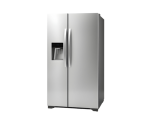 Modern Stainless Steel Refrigerator with Water Dispenser