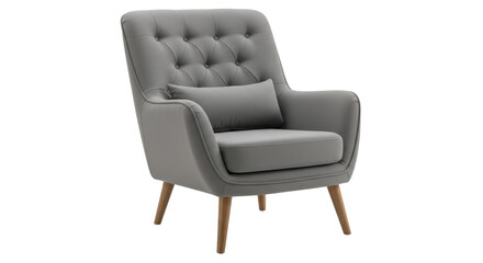 Isolated Gray Armchair