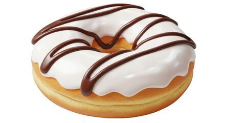 Isolated donut with icing