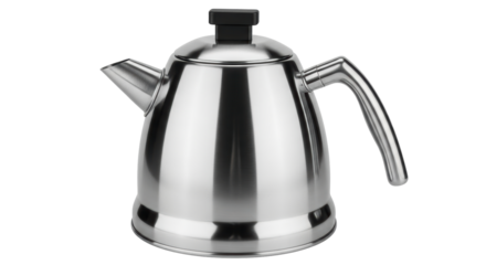 Isolated Stainless Steel Kettle