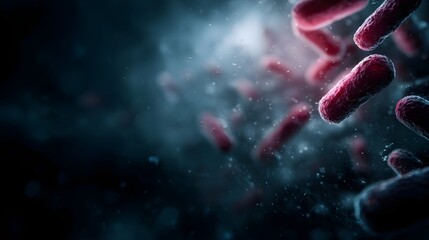 Microscopic view of bacteria with antibiotic resistance genes