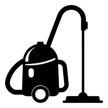 recommend clip art: Minimal Vacuum Cleaner Silhouette Vector