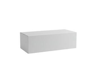 A white cardboard box, isolated on transparent background